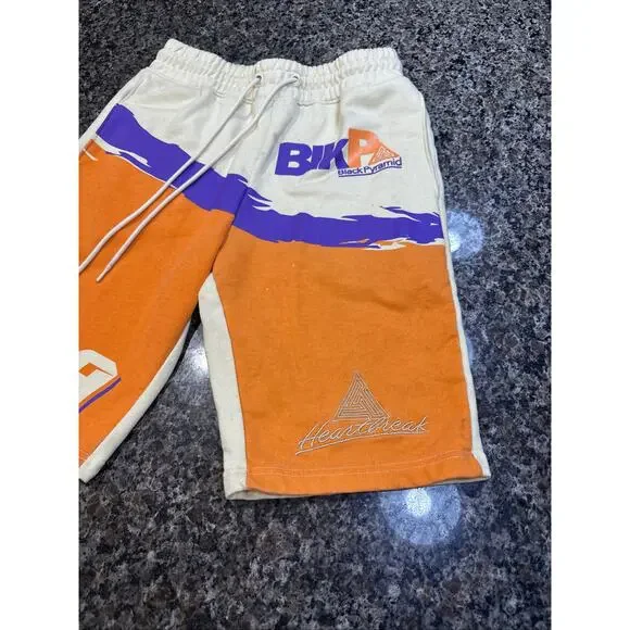 Black Pyramid Shorts Orange Purple Size S - Picture 3 of 4